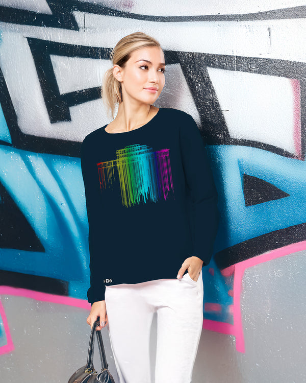 Artist Anon Brighton Rainbow West Pier Women's Oversized Sweatshirt