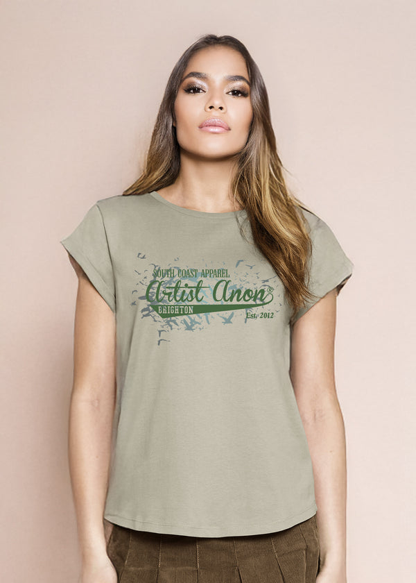 Artist Anon Brighton Seagull Cal Women's tshirt