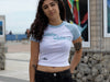 Artist Anon Brighton - Brighton Clothing Company Micro Ribbed Raglan Baby T - T-Shirt - Classic, Crop, Women's
