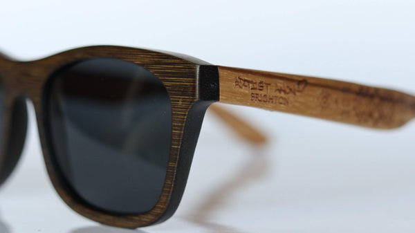 Artist Anon Brighton - Curiously Grey Bamboo Sunglasses - Sunglasses - Bamboo