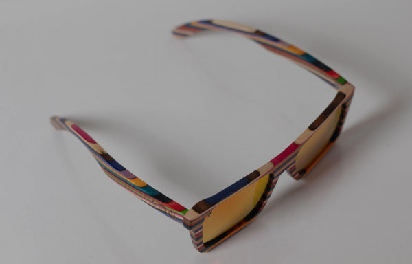 Artist Anon Brighton - Allsorts Candy Wood Woodie Sunglasses - Sunglasses - Bamboo