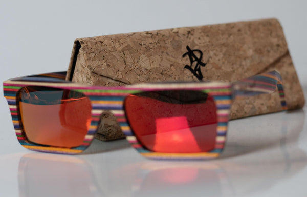 Artist Anon Brighton - Allsorts Candy Wood Woodie Sunglasses - Sunglasses - Bamboo