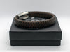 Brown Leather Braided Bracelet No.2