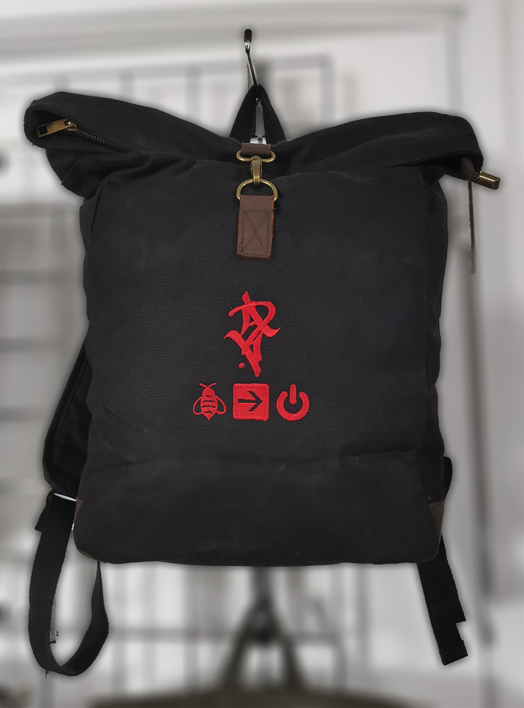 Artist Anon Brighton Artist Anon Waxed Rolltop Rucksack