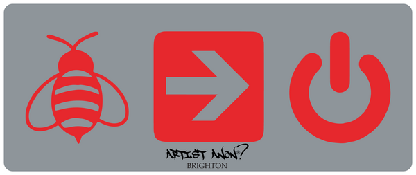 Artist Anon Brighton - B'right'on Bumper Sticker - Stickers - 