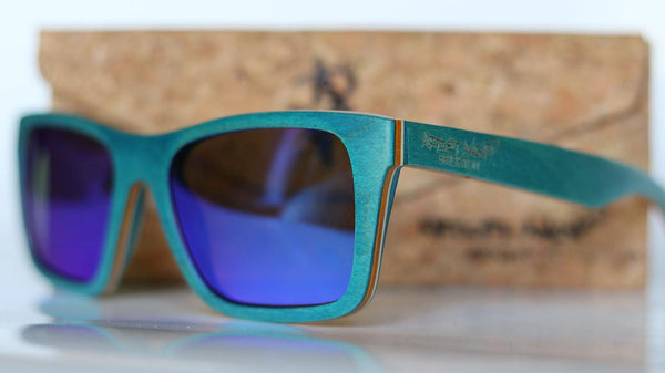 Artist Anon Brighton - Blue Haze Woodie Sunglasses - Sunglasses - Bamboo