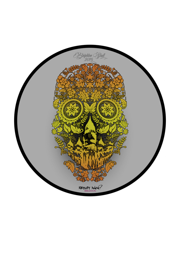 Artist Anon Brighton - 2016 Brighton Skull Sticker - Stickers - 